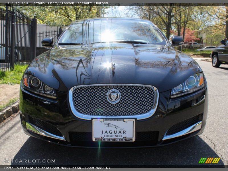Ebony / London Tan/Warm Charcoal 2012 Jaguar XF Portfolio