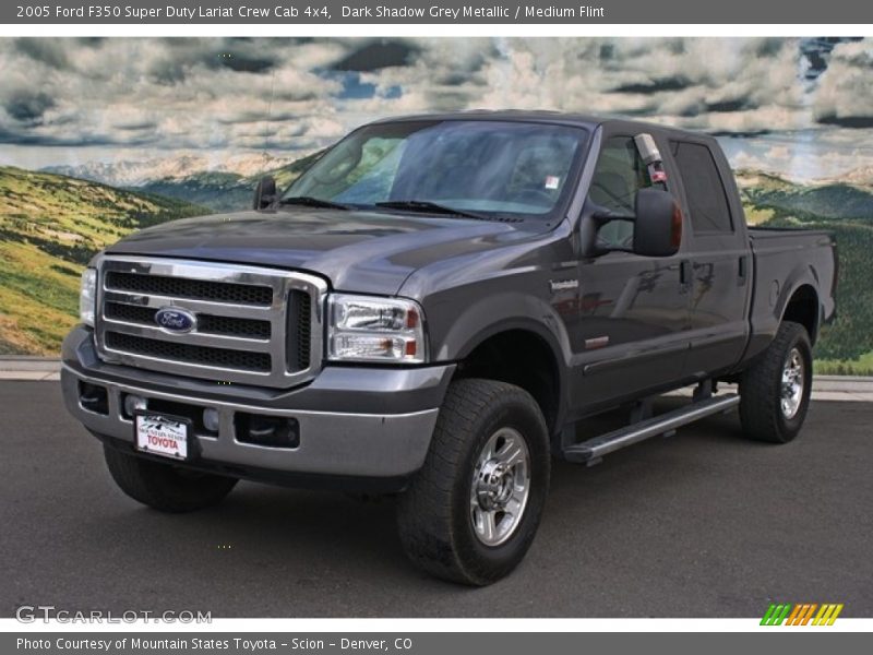 Dark Shadow Grey Metallic / Medium Flint 2005 Ford F350 Super Duty Lariat Crew Cab 4x4