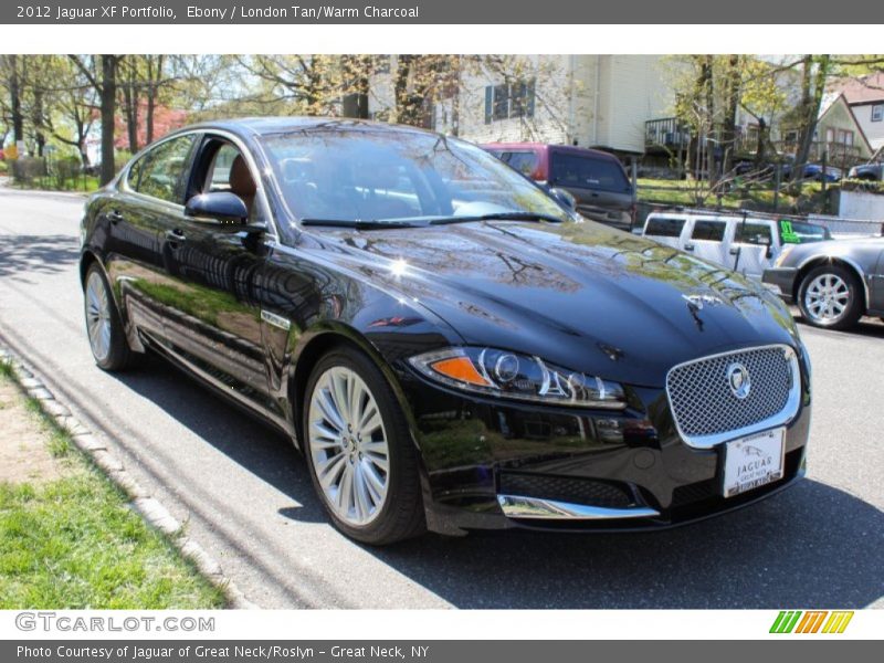 Ebony / London Tan/Warm Charcoal 2012 Jaguar XF Portfolio