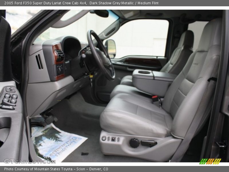 Dark Shadow Grey Metallic / Medium Flint 2005 Ford F350 Super Duty Lariat Crew Cab 4x4
