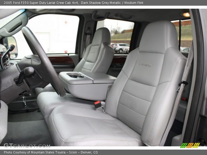 Dark Shadow Grey Metallic / Medium Flint 2005 Ford F350 Super Duty Lariat Crew Cab 4x4