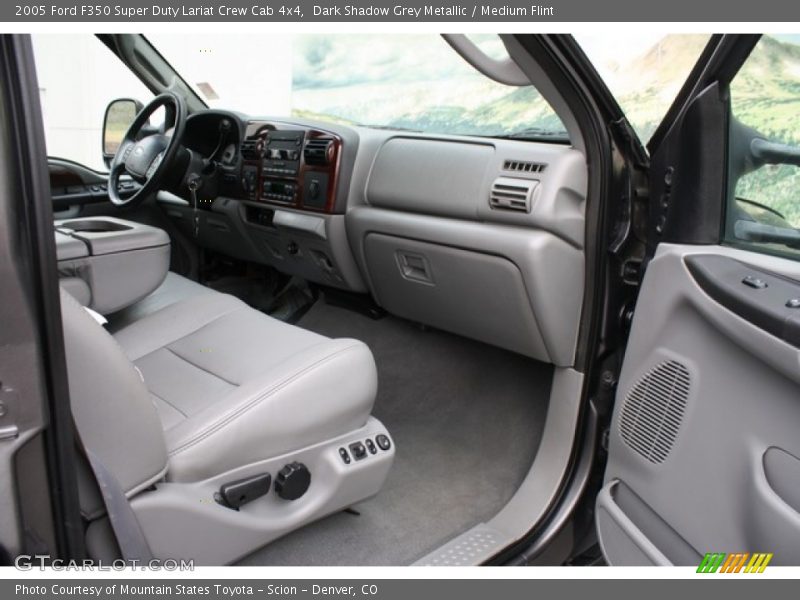 Dark Shadow Grey Metallic / Medium Flint 2005 Ford F350 Super Duty Lariat Crew Cab 4x4
