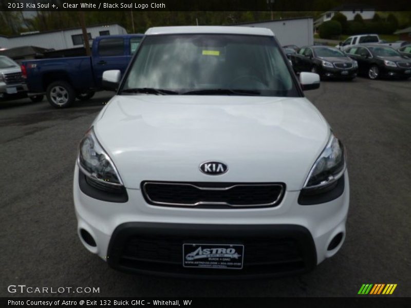 Clear White / Black Soul Logo Cloth 2013 Kia Soul +