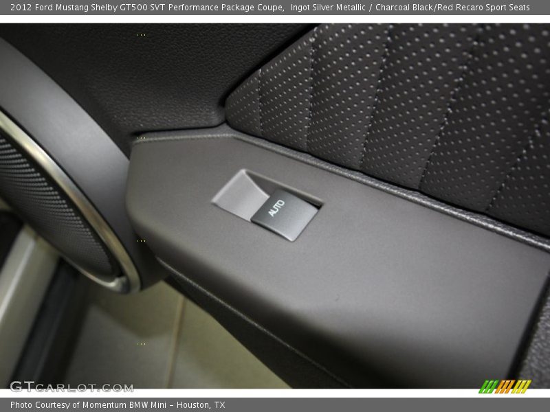 Ingot Silver Metallic / Charcoal Black/Red Recaro Sport Seats 2012 Ford Mustang Shelby GT500 SVT Performance Package Coupe