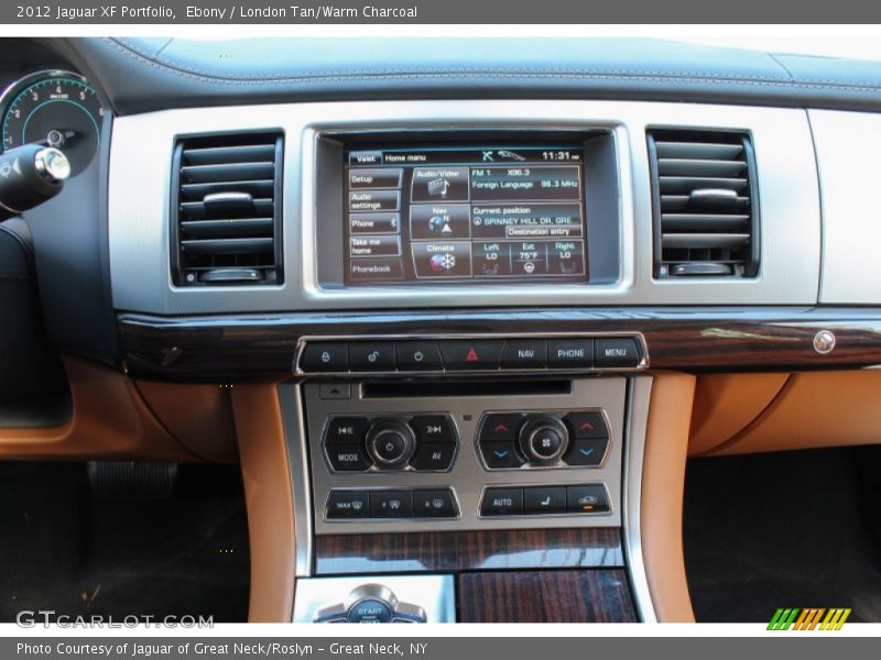 Ebony / London Tan/Warm Charcoal 2012 Jaguar XF Portfolio