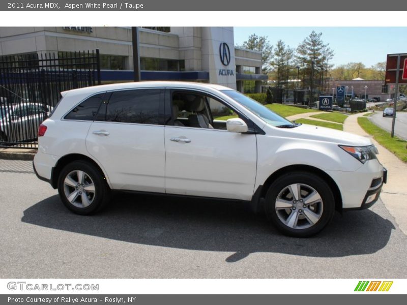 Aspen White Pearl / Taupe 2011 Acura MDX