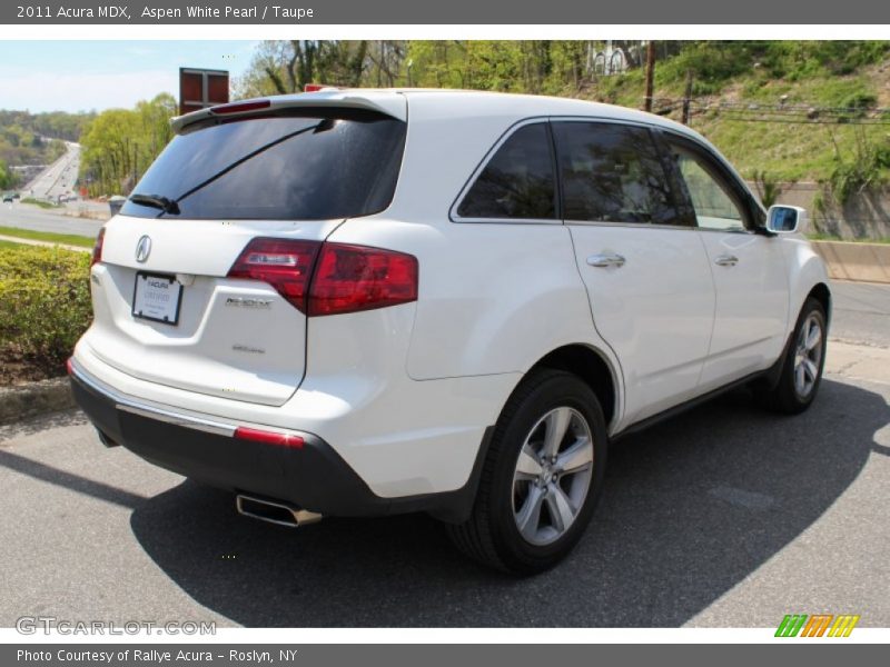 Aspen White Pearl / Taupe 2011 Acura MDX