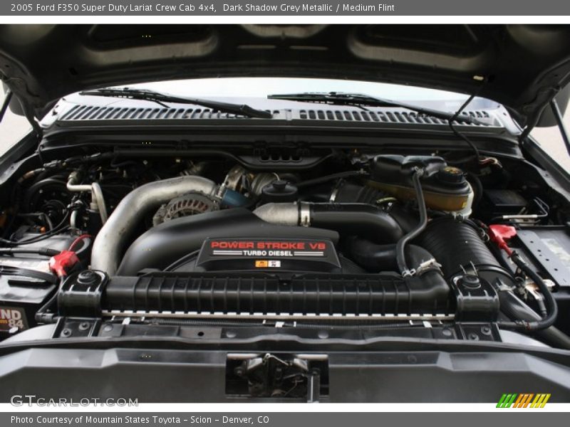 Dark Shadow Grey Metallic / Medium Flint 2005 Ford F350 Super Duty Lariat Crew Cab 4x4