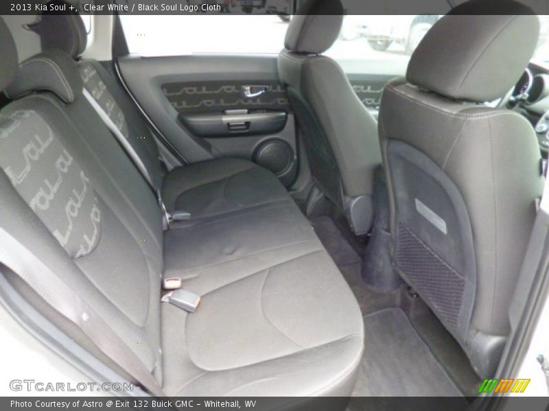 Clear White / Black Soul Logo Cloth 2013 Kia Soul +