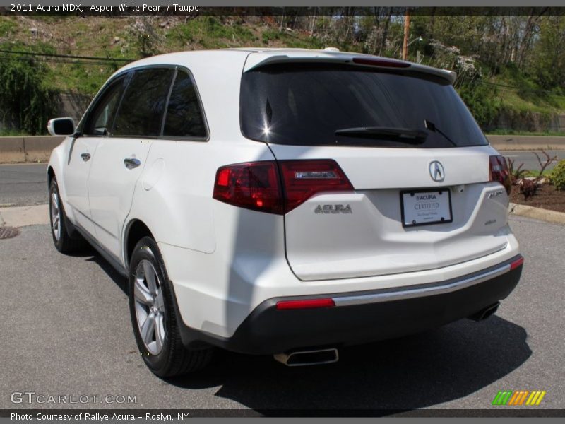 Aspen White Pearl / Taupe 2011 Acura MDX