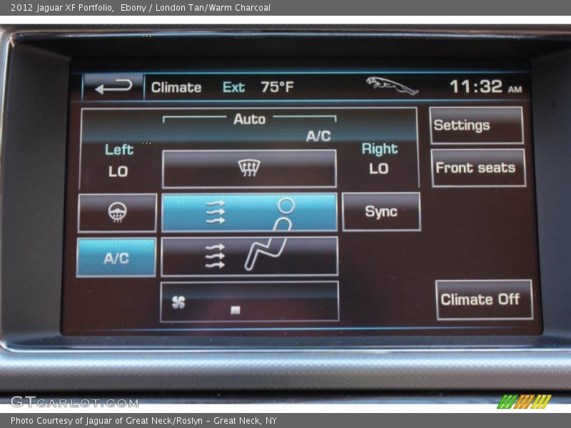Ebony / London Tan/Warm Charcoal 2012 Jaguar XF Portfolio