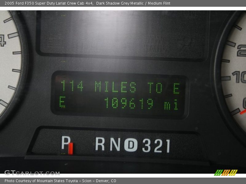 Dark Shadow Grey Metallic / Medium Flint 2005 Ford F350 Super Duty Lariat Crew Cab 4x4