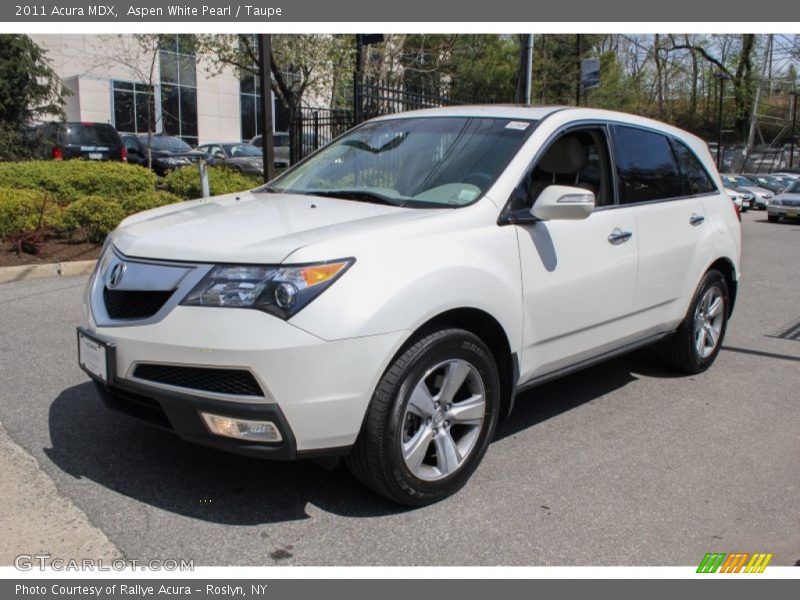 Aspen White Pearl / Taupe 2011 Acura MDX
