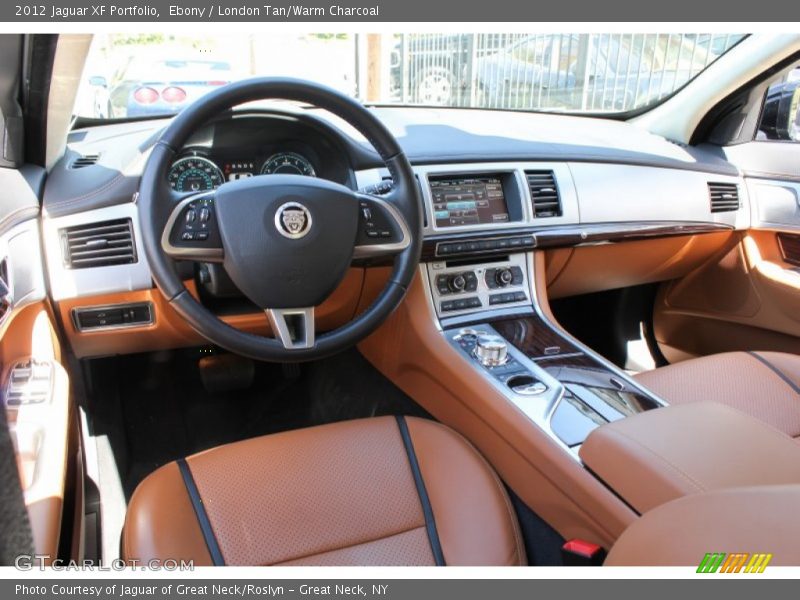 Ebony / London Tan/Warm Charcoal 2012 Jaguar XF Portfolio