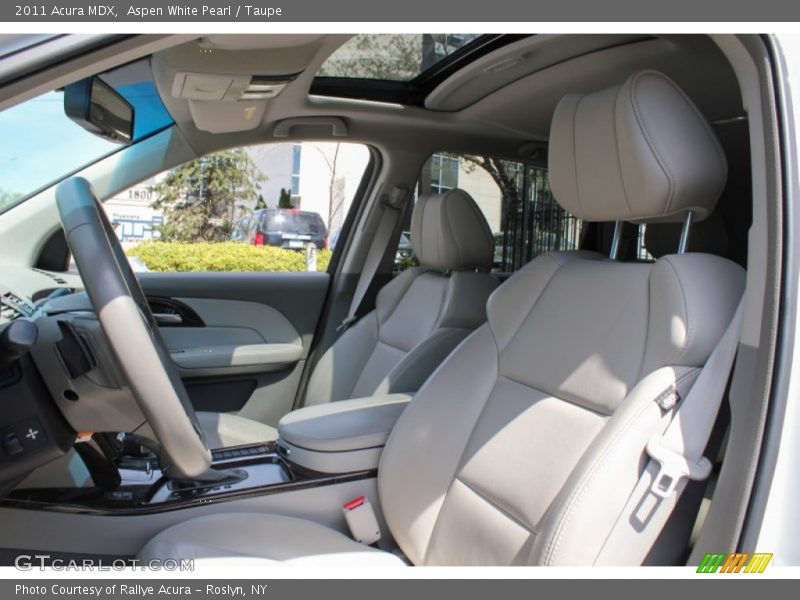 Aspen White Pearl / Taupe 2011 Acura MDX