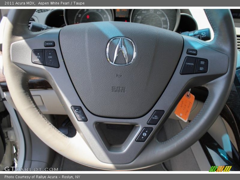 Aspen White Pearl / Taupe 2011 Acura MDX