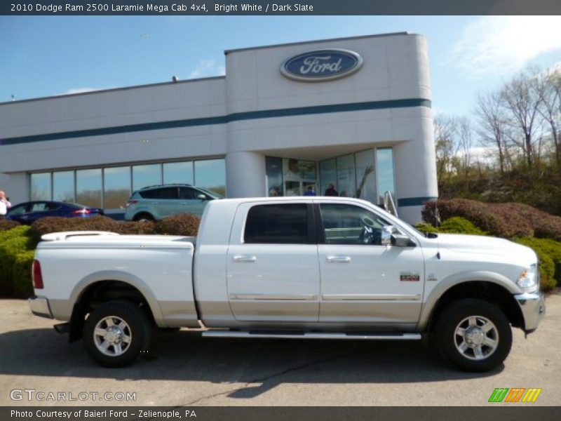 Bright White / Dark Slate 2010 Dodge Ram 2500 Laramie Mega Cab 4x4