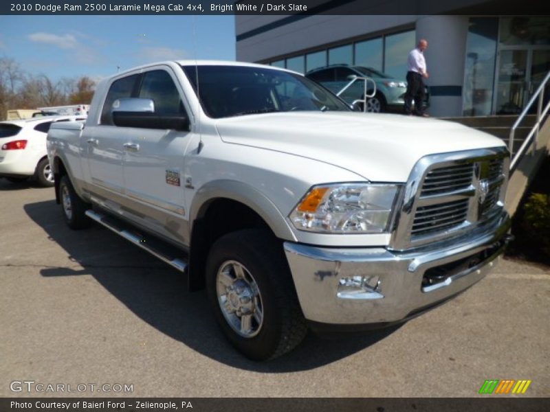 Bright White / Dark Slate 2010 Dodge Ram 2500 Laramie Mega Cab 4x4