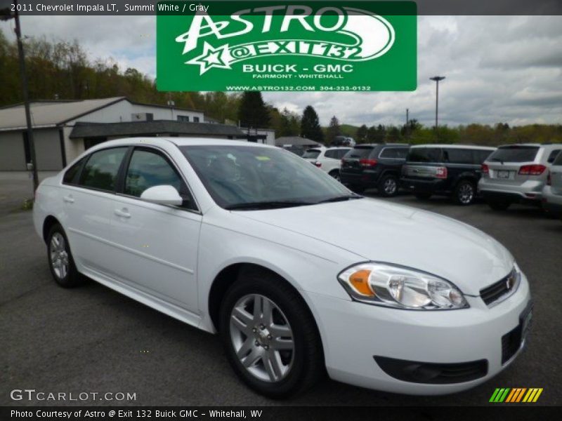 Summit White / Gray 2011 Chevrolet Impala LT