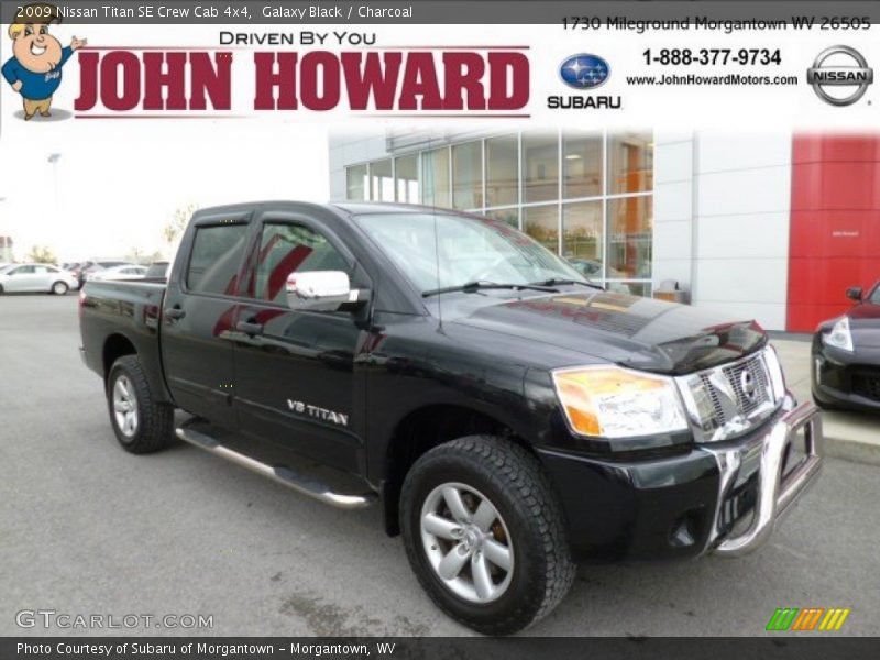 Galaxy Black / Charcoal 2009 Nissan Titan SE Crew Cab 4x4