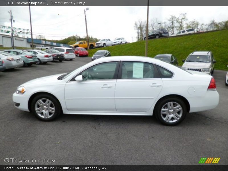 Summit White / Gray 2011 Chevrolet Impala LT