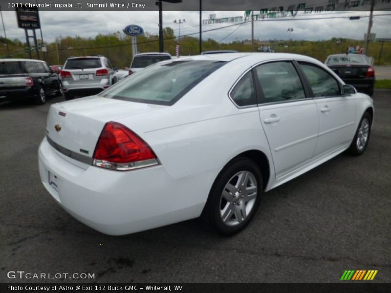 Summit White / Gray 2011 Chevrolet Impala LT