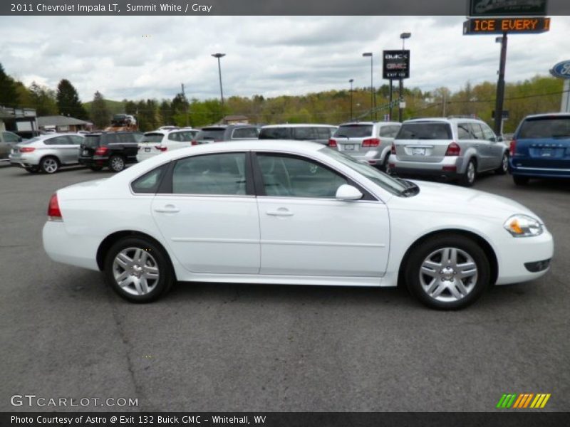Summit White / Gray 2011 Chevrolet Impala LT