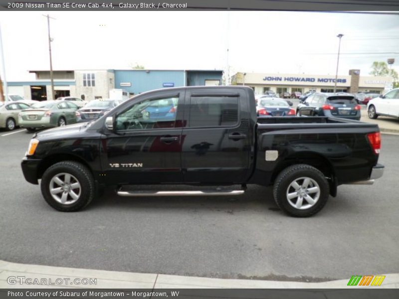 Galaxy Black / Charcoal 2009 Nissan Titan SE Crew Cab 4x4