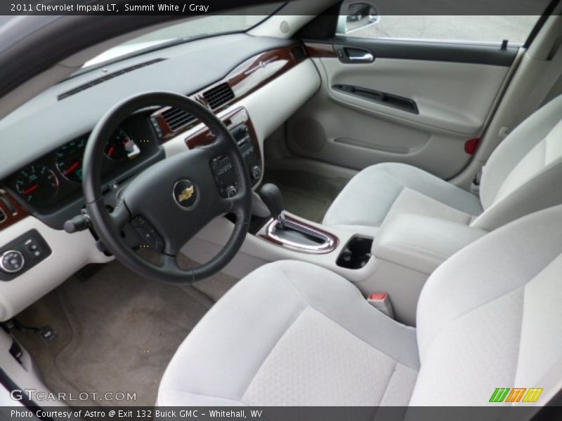 Summit White / Gray 2011 Chevrolet Impala LT
