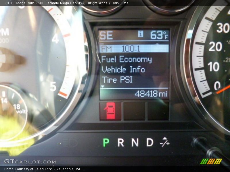 Bright White / Dark Slate 2010 Dodge Ram 2500 Laramie Mega Cab 4x4