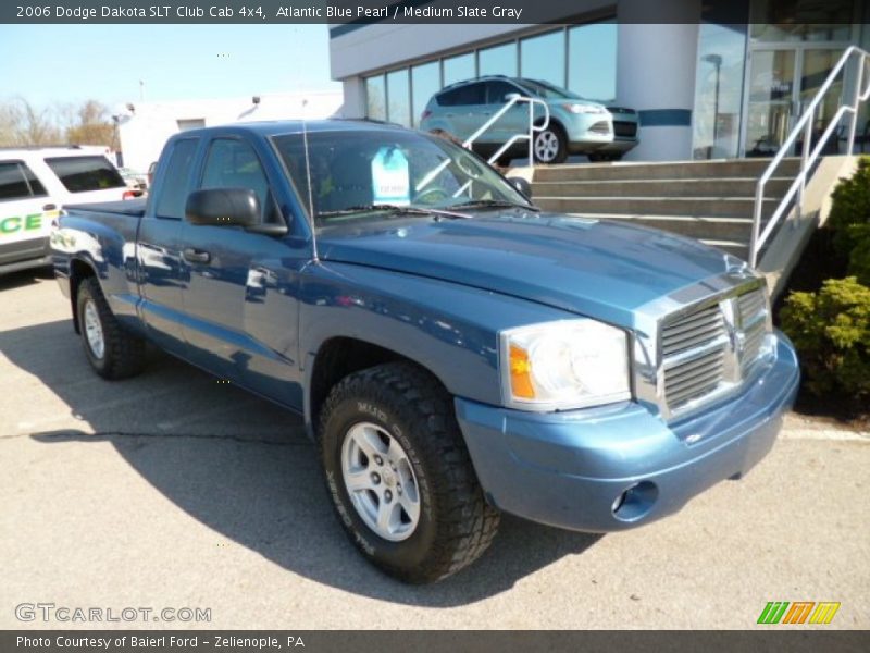 Atlantic Blue Pearl / Medium Slate Gray 2006 Dodge Dakota SLT Club Cab 4x4
