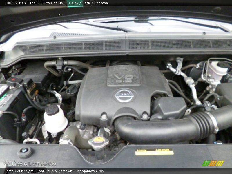 Galaxy Black / Charcoal 2009 Nissan Titan SE Crew Cab 4x4