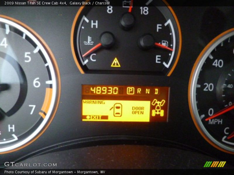 Galaxy Black / Charcoal 2009 Nissan Titan SE Crew Cab 4x4