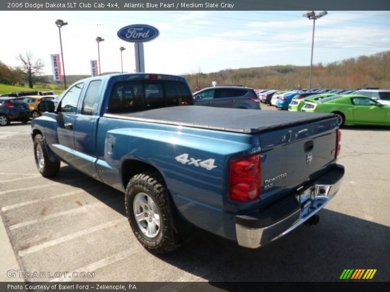 Atlantic Blue Pearl / Medium Slate Gray 2006 Dodge Dakota SLT Club Cab 4x4