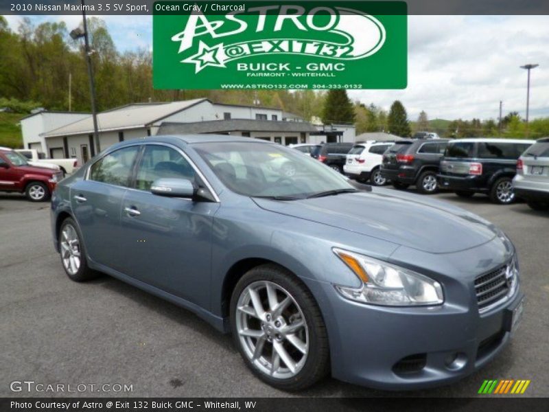 Ocean Gray / Charcoal 2010 Nissan Maxima 3.5 SV Sport