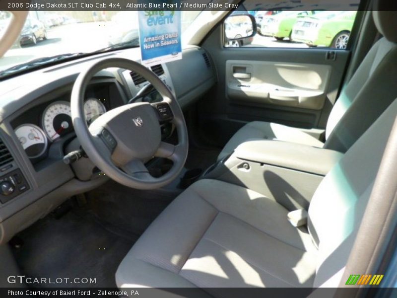 Atlantic Blue Pearl / Medium Slate Gray 2006 Dodge Dakota SLT Club Cab 4x4