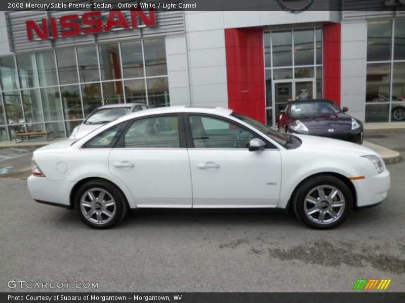 Oxford White / Light Camel 2008 Mercury Sable Premier Sedan
