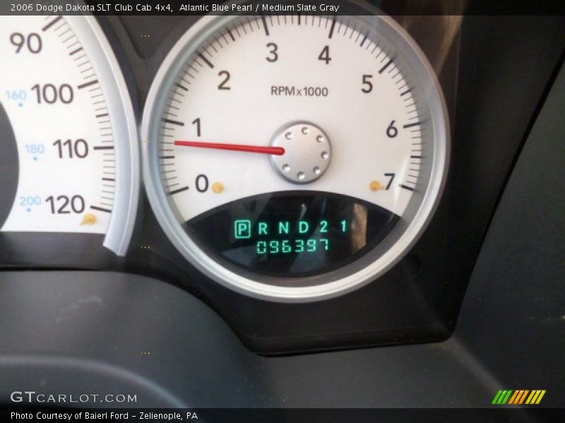 Atlantic Blue Pearl / Medium Slate Gray 2006 Dodge Dakota SLT Club Cab 4x4