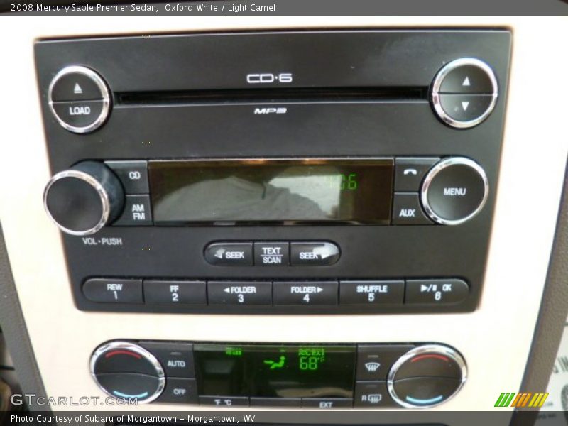 Oxford White / Light Camel 2008 Mercury Sable Premier Sedan