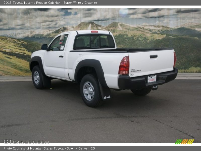 Super White / Graphite 2013 Toyota Tacoma Regular Cab 4x4