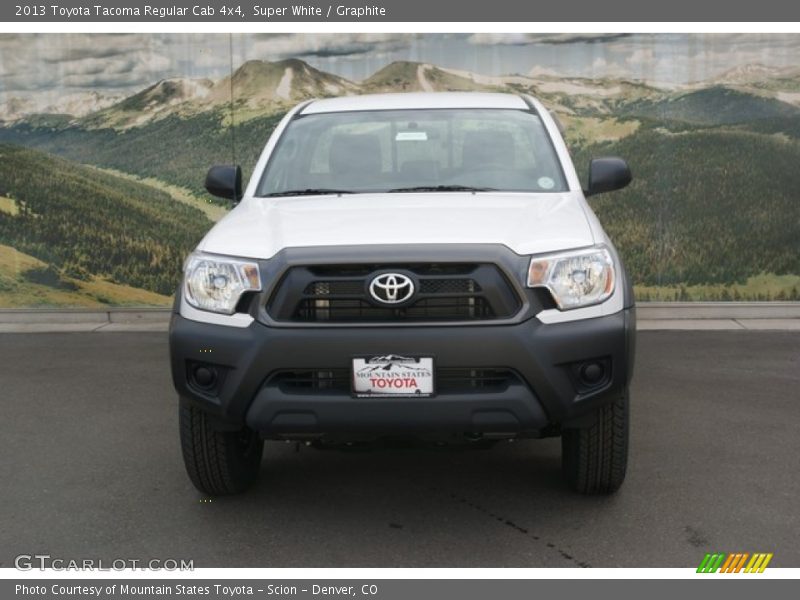 Super White / Graphite 2013 Toyota Tacoma Regular Cab 4x4