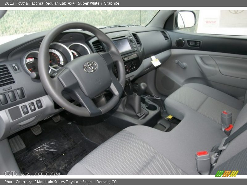 Super White / Graphite 2013 Toyota Tacoma Regular Cab 4x4