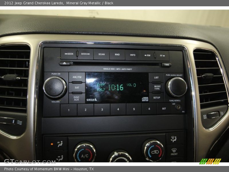 Mineral Gray Metallic / Black 2012 Jeep Grand Cherokee Laredo