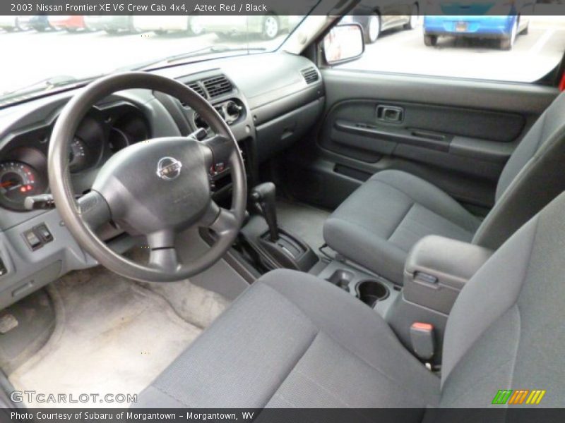  2003 Frontier XE V6 Crew Cab 4x4 Black Interior