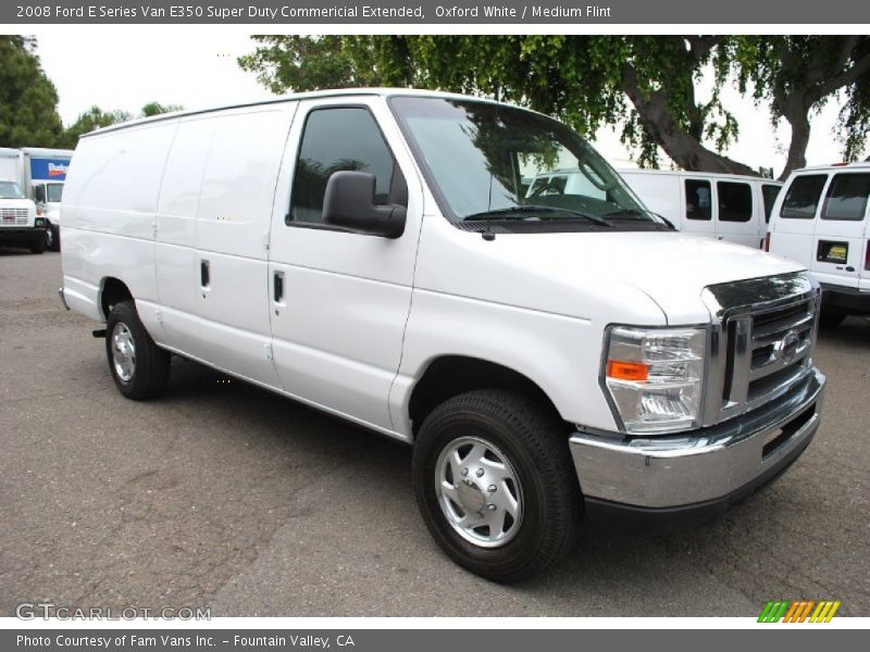 Oxford White / Medium Flint 2008 Ford E Series Van E350 Super Duty Commericial Extended