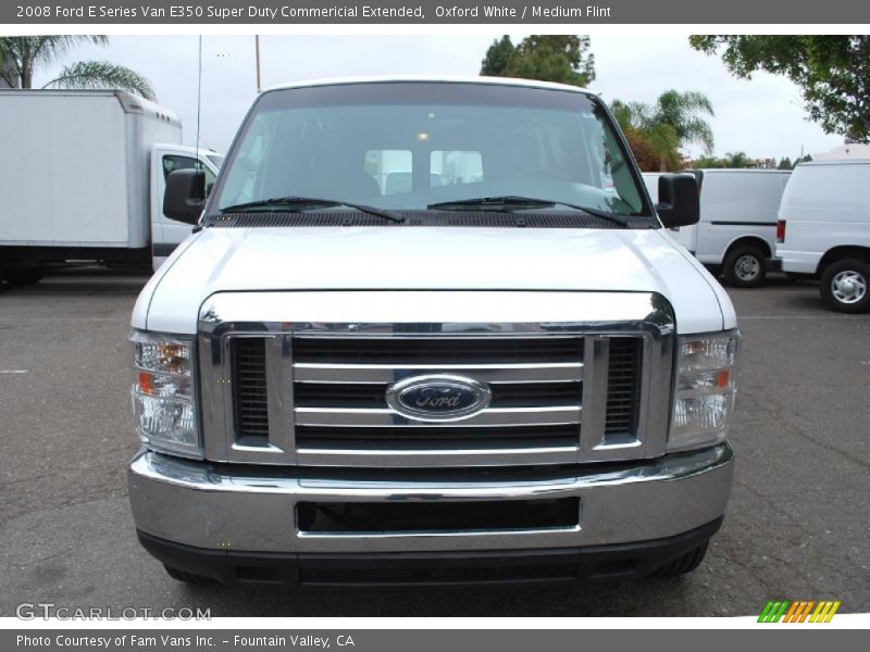 Oxford White / Medium Flint 2008 Ford E Series Van E350 Super Duty Commericial Extended