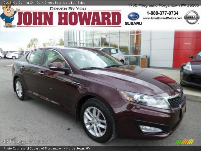 Dark Cherry Pearl Metallic / Beige 2013 Kia Optima LX