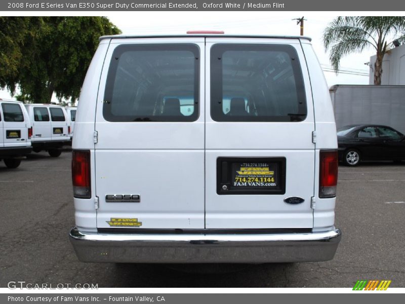 Oxford White / Medium Flint 2008 Ford E Series Van E350 Super Duty Commericial Extended