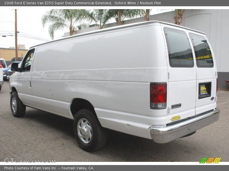 Oxford White / Medium Flint 2008 Ford E Series Van E350 Super Duty Commericial Extended