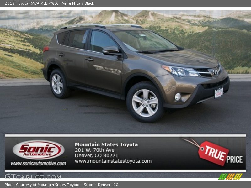 Pyrite Mica / Black 2013 Toyota RAV4 XLE AWD